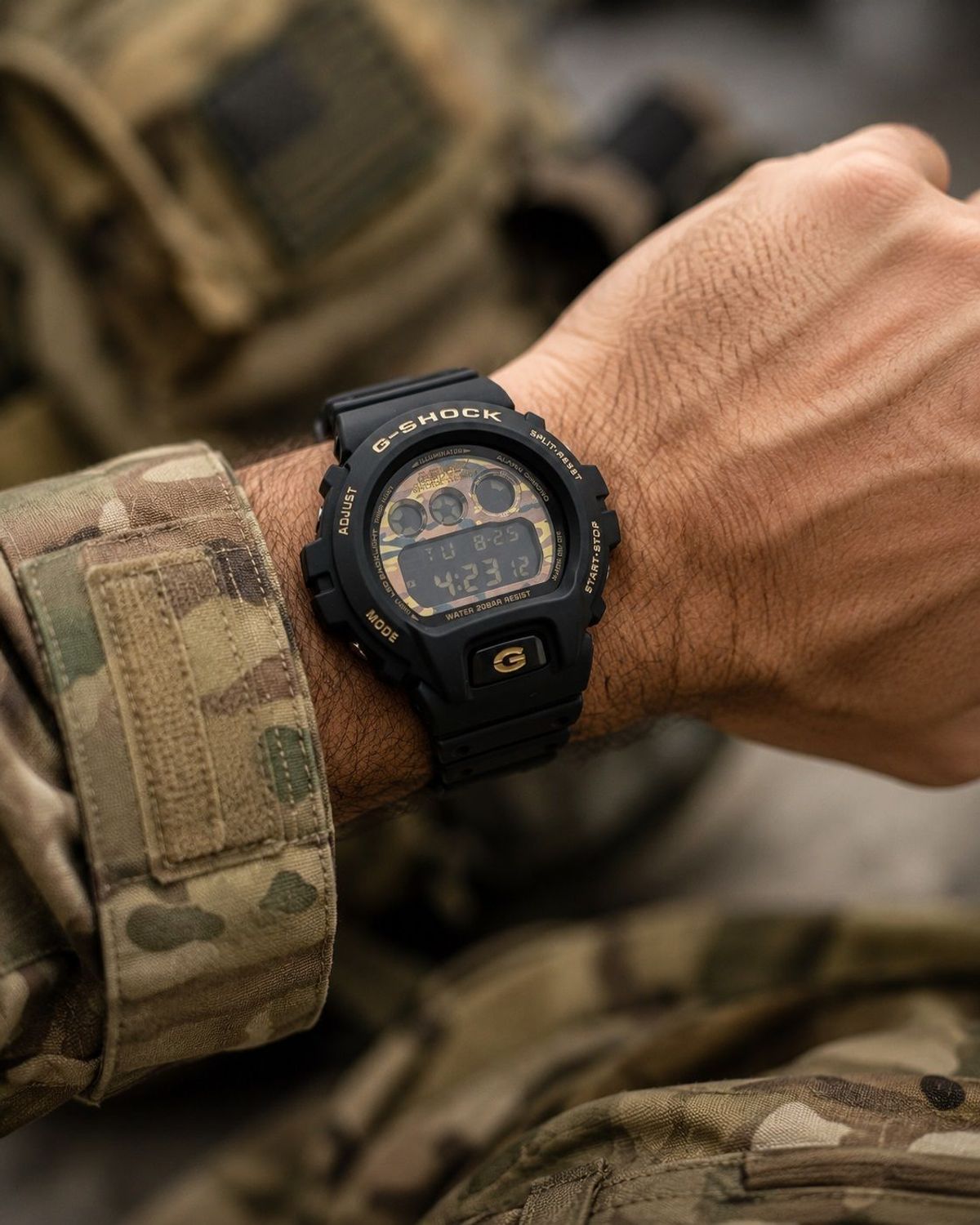 Zegarek Casio G-Shock DW-6900CF-1ER Bold Camo – męski zegarek moro Gold & Camo 200M g-shock.jpg