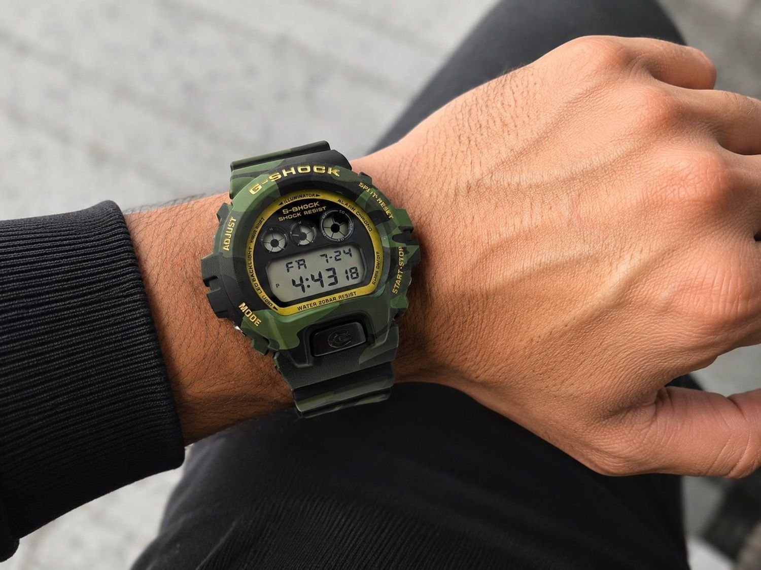 Zegarek męski Casio G-SHOCK DW-6900CMG-3ER Bold Camo moro zielony cyfrowy 200M.jpg