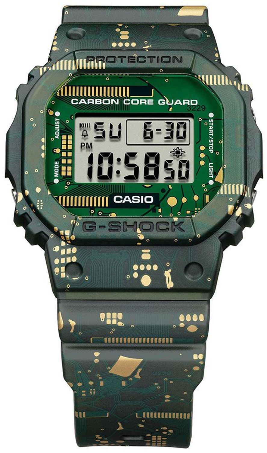 Zegarek Casio G-shock DWE-5600CC-3ER Zielony Electronic