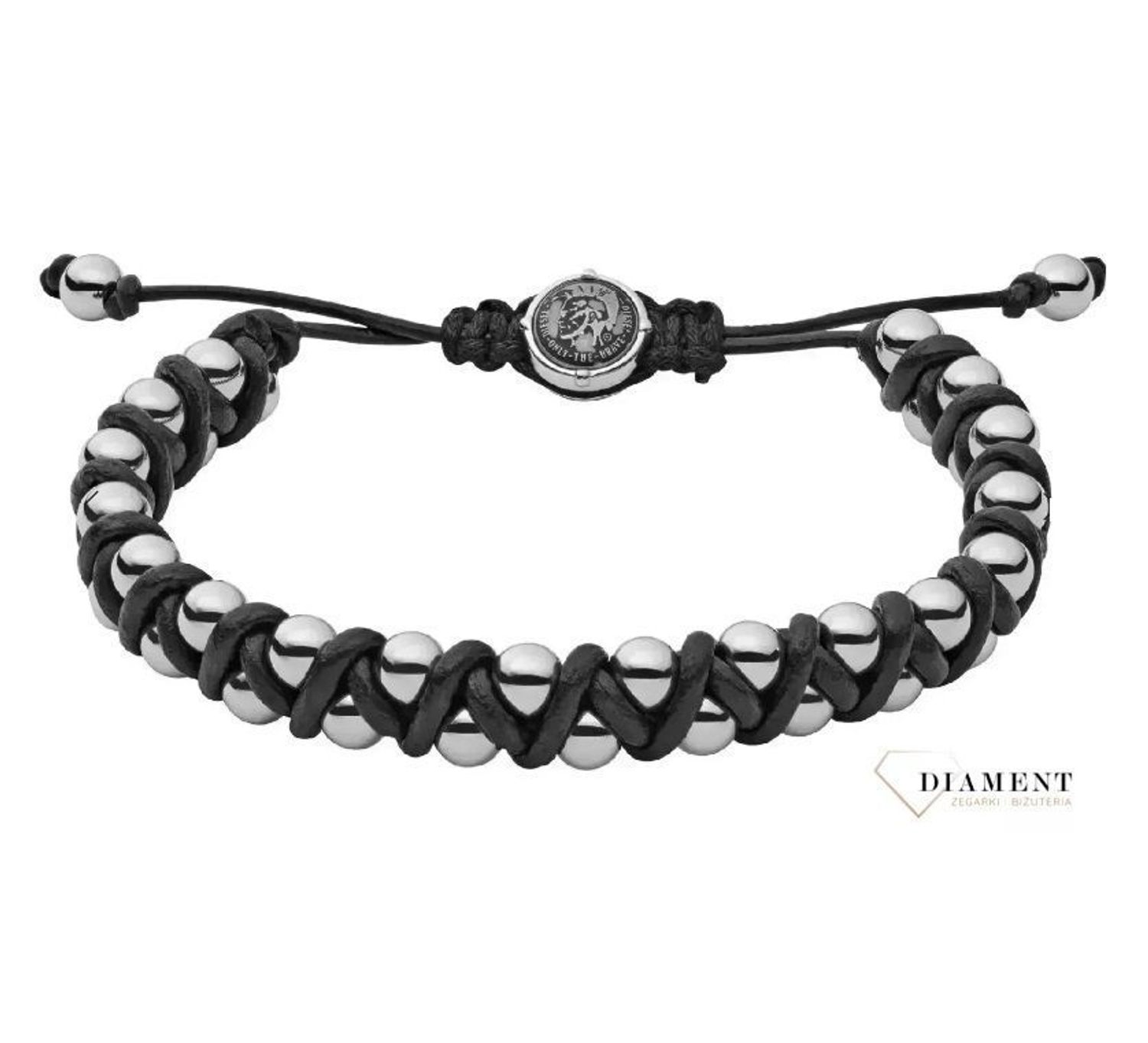 Biżuteria Diesel bransoletka męska stalowa 'Spleciony granat' DX1109040.jpg