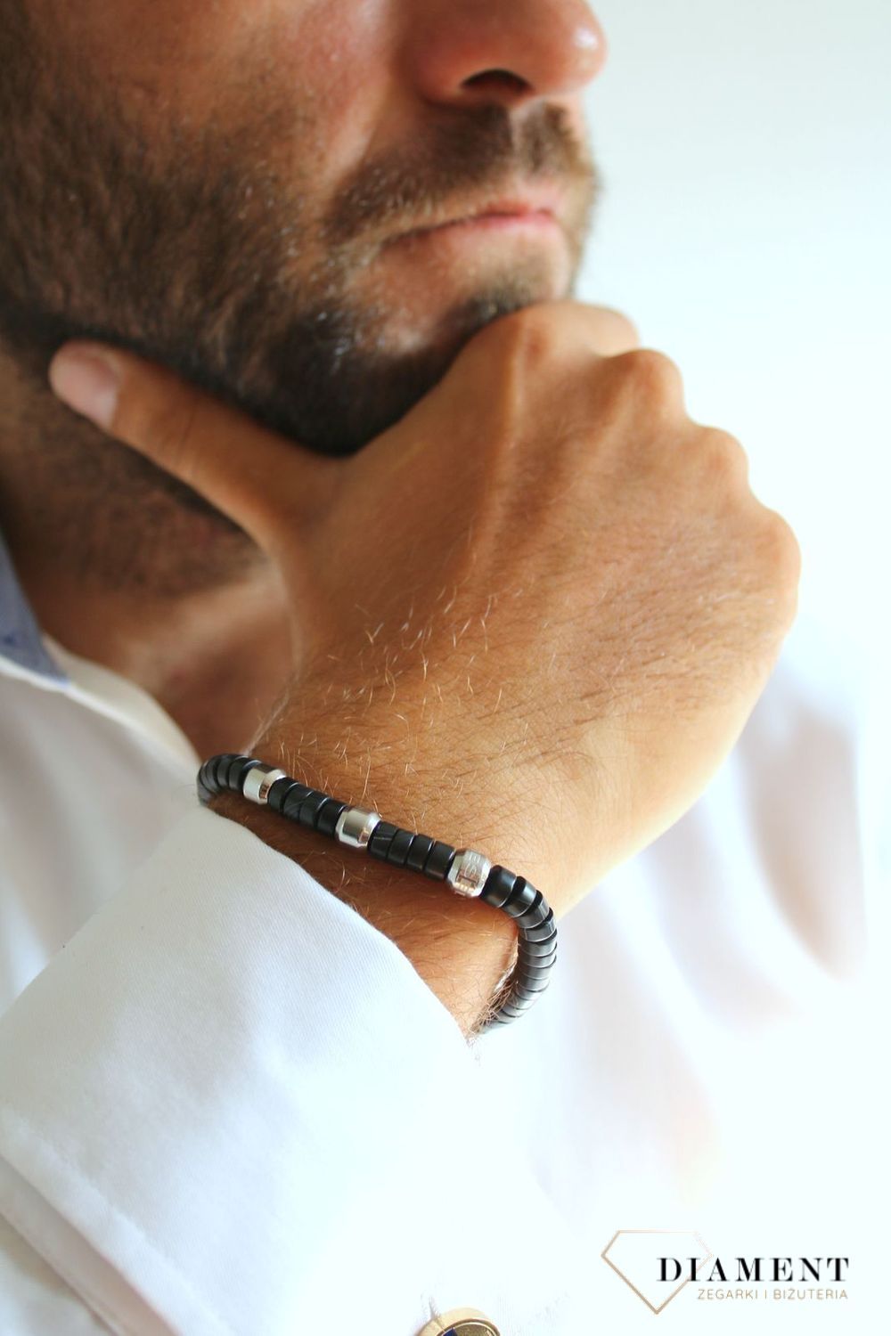 Biżuteria Diesel bransoletka męska koraliki DX1121040.jpg