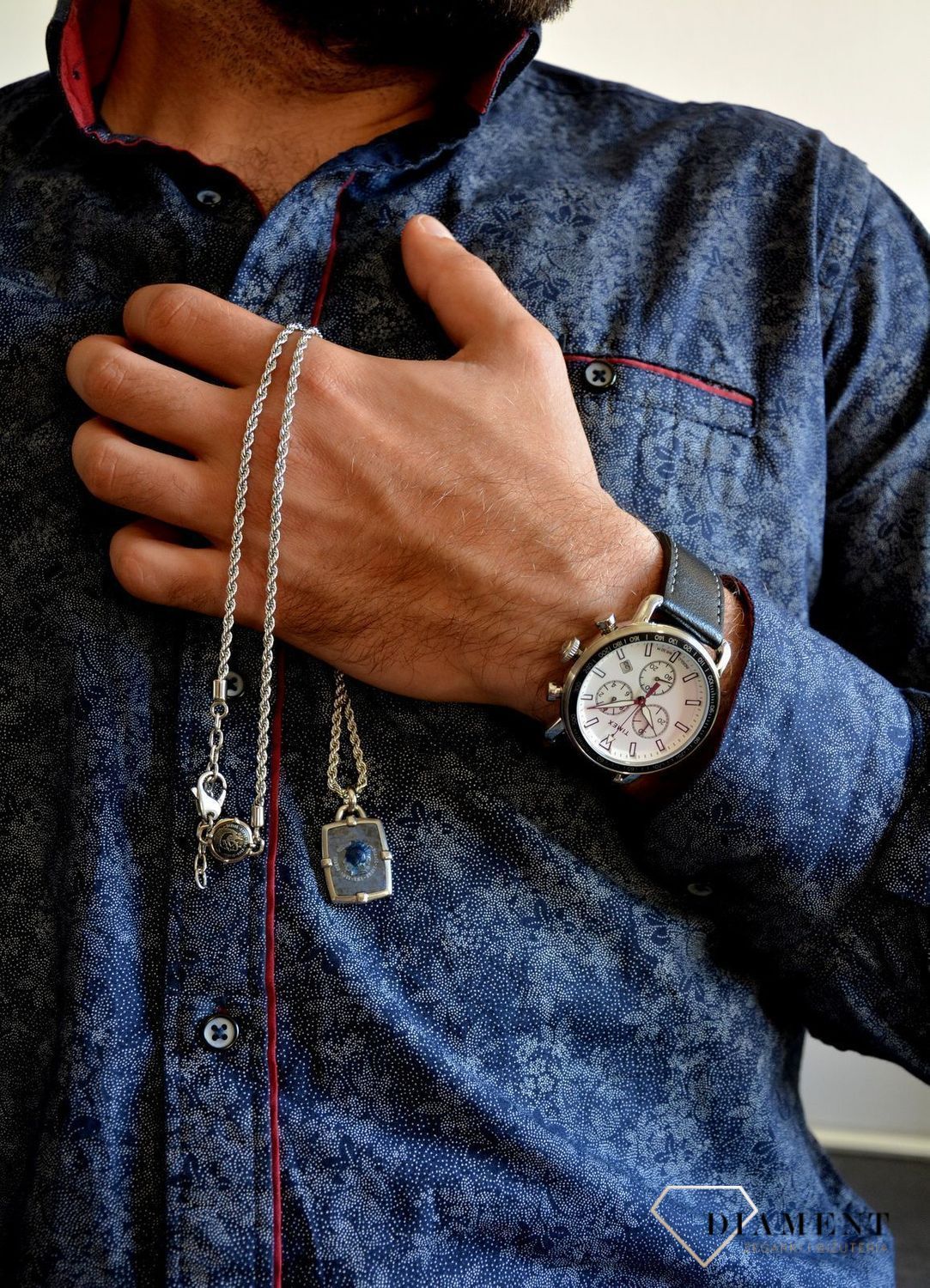 Naszyjnik męski Diesel z zawieszką DX1191040 (2).jpg