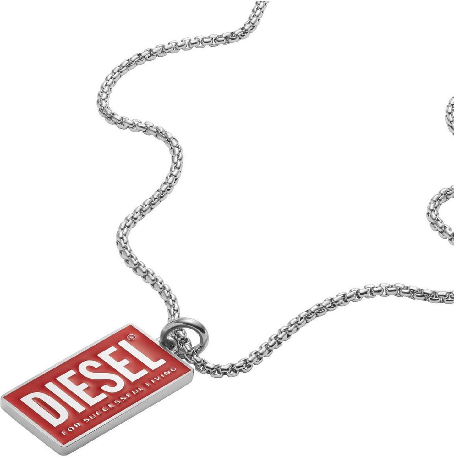 Naszyjnik męski Diesel Font Single Dogtags DX1368040 – stal szlachetna, minimalistyczny design, regulowana długość. Stylowy i funkcjonalny dodatek do codziennych i formalnych stylizacji.1.jpg
