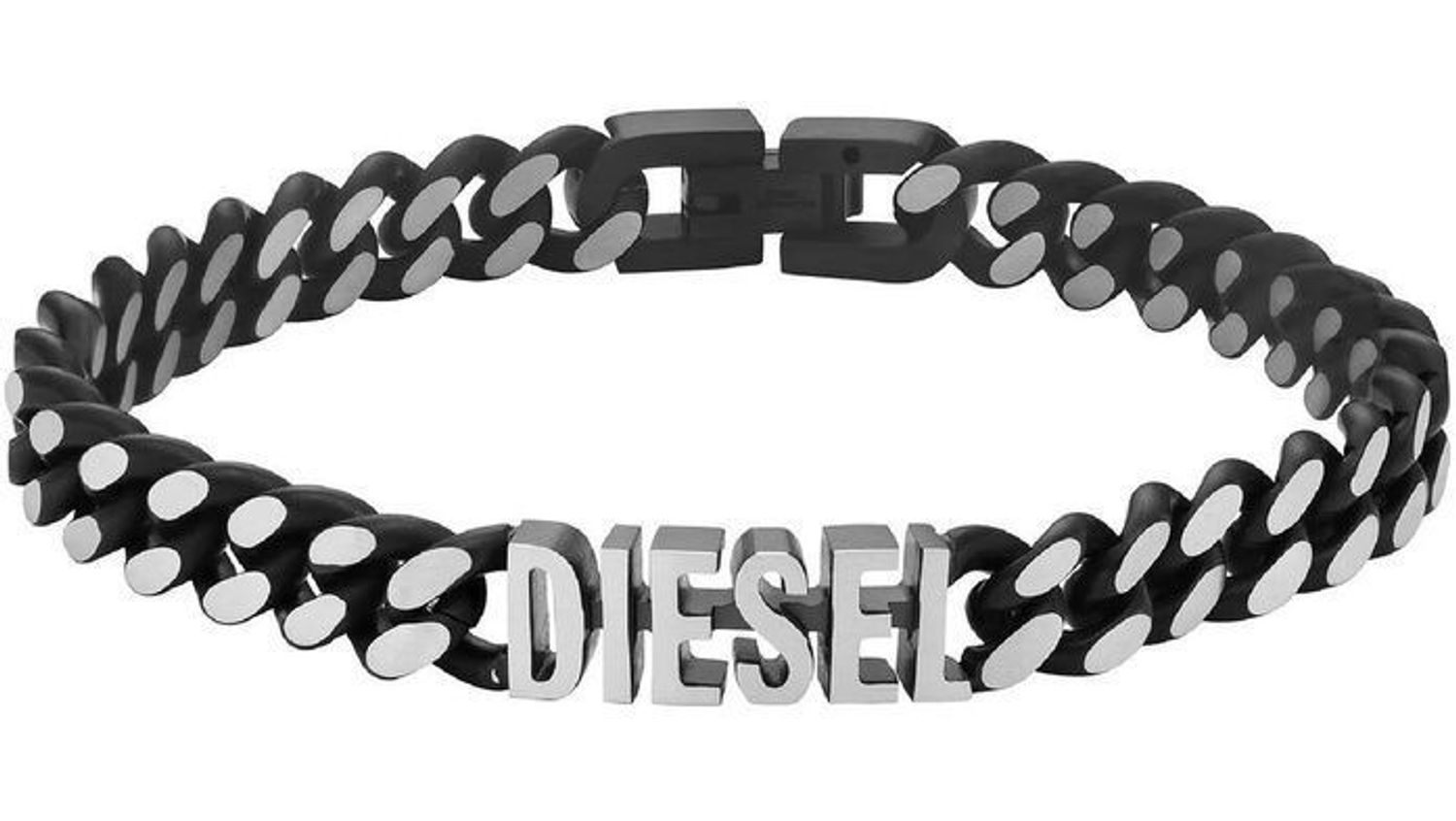 Bransoletka męska Diesel Steel DX1386040 czarno-srebrna 20 cm.jpg