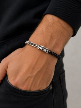 Bransoletka męska Diesel Font DX1541040 agat DIESEL 18–21 cm grawer gratis fashion..jpg