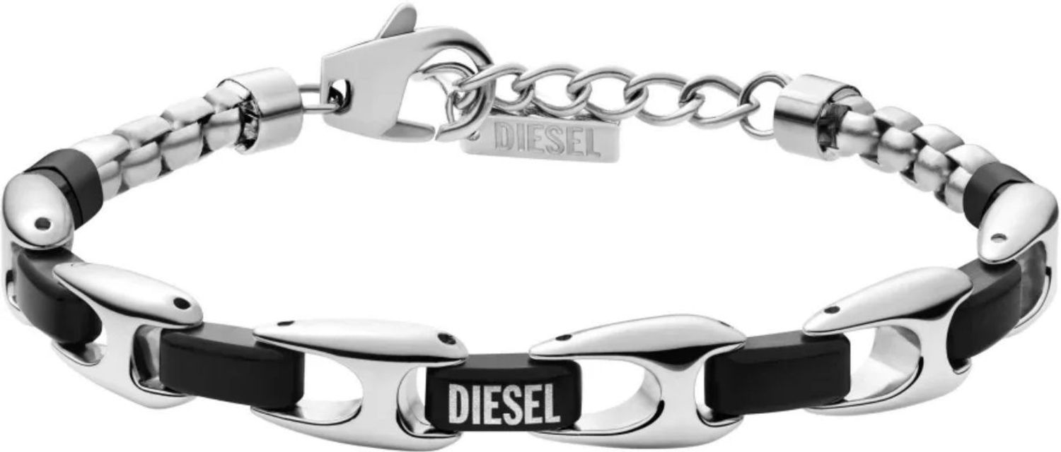 Bransoletka męska Diesel Metamorph DX1634931 czarno-srebrnad (2).jpg