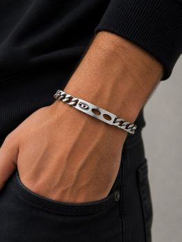Bransoletka męska Diesel D Logo DX1663040 pancerka stal 19–21 cm grawer gratis brans.jpg