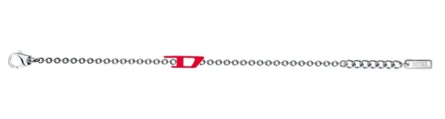 Bransoletka męska Diesel DX1691040 D Logo srebrna stal (2).jpg