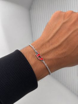 Bransoletka męska Diesel D Logo DX1691040 stal srebrna 18–21 cm grawer gratis fashion.jpg