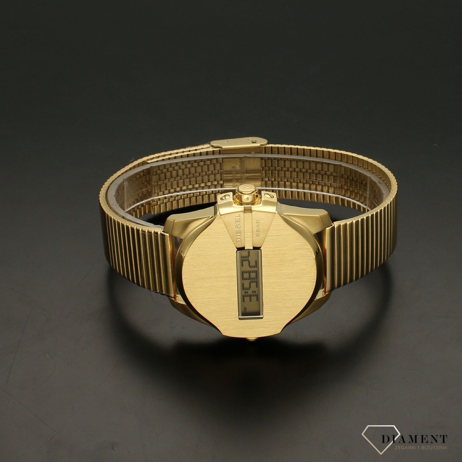 Zegarek damski  złoty na bransolecie Diesel Baby Chief DZ1961 (3).jpg