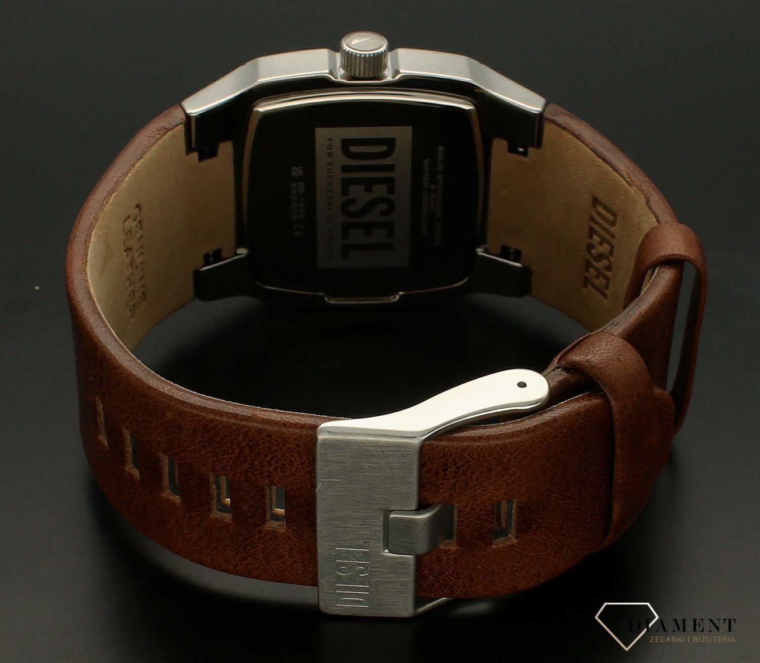 Zegarek męski Diesel CLIFFHANGER na brązowym pasku DZ1998.jpg
