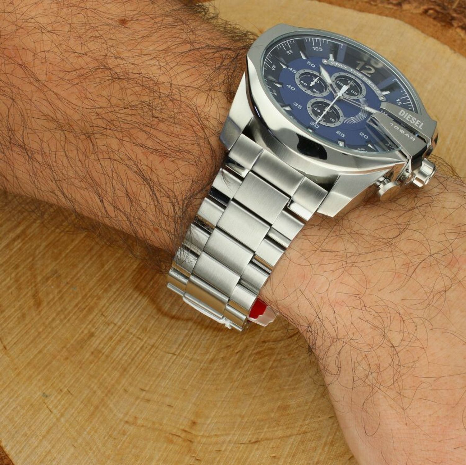 Diesel Mega Chief DZ4417 – Męski Zegarek ze Stali z Niebieską Tarczą + Grawer Gratis.jpg