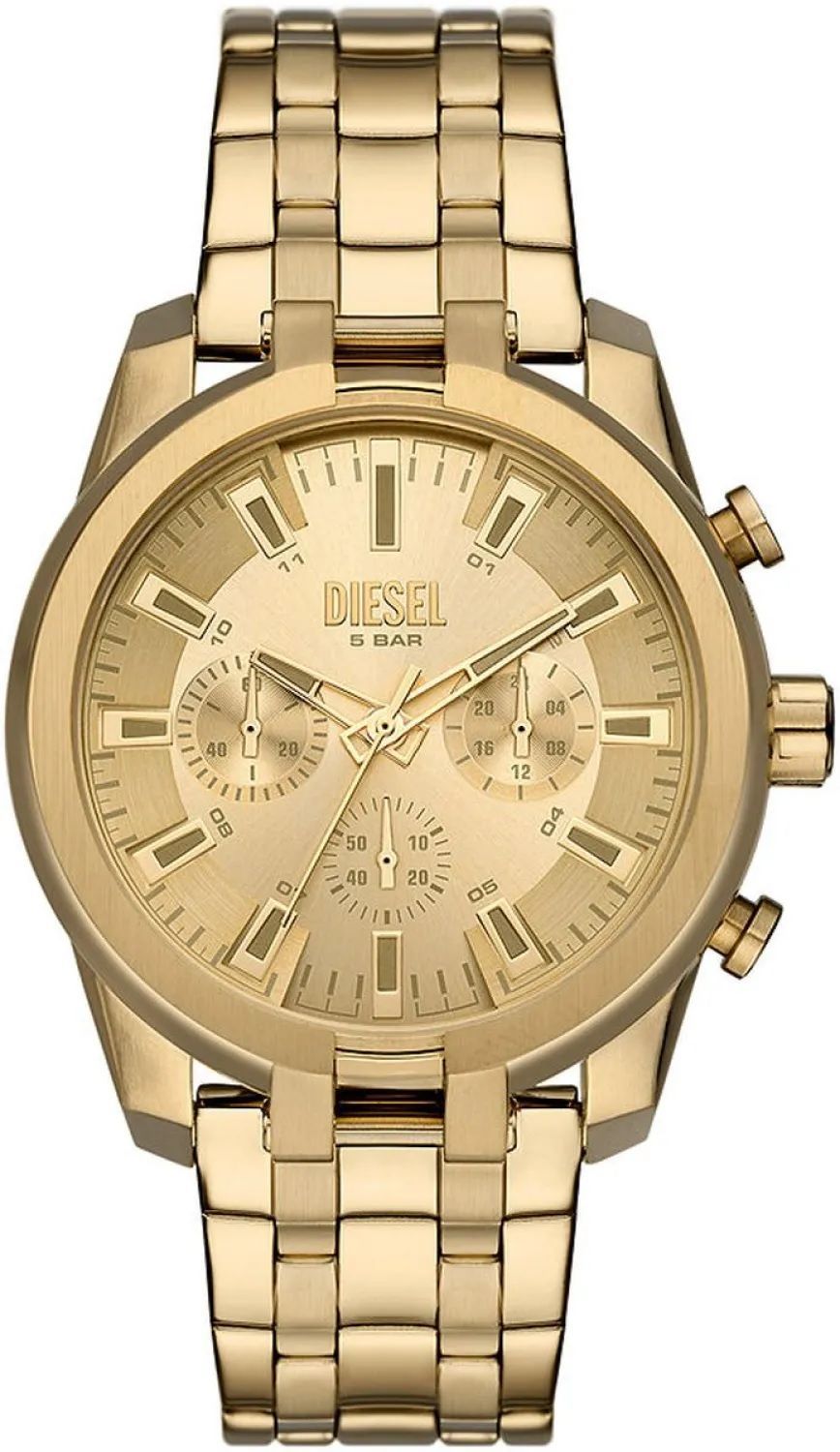 Zegarek męski Diesel Split Chronograph na bransolecie DZ4623. Męski zegarek Diesel. Męski zegarek na bransolecie. Zegarek męski w złotym kolorze. Zegarek męski z chronografem. Zegarek męski modowy Diesel idealny na prezent.  (2).jpg