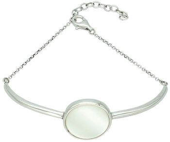 Bransoletka srebrna 925 DZB393MPBR półsztywna z masą perłową, długość 17+2 cm, waga 5,00 g. Subtelna, elegancka biżuteria damska z klasą – idealna na prezent.1021,06,25_104021,06,25.jpg