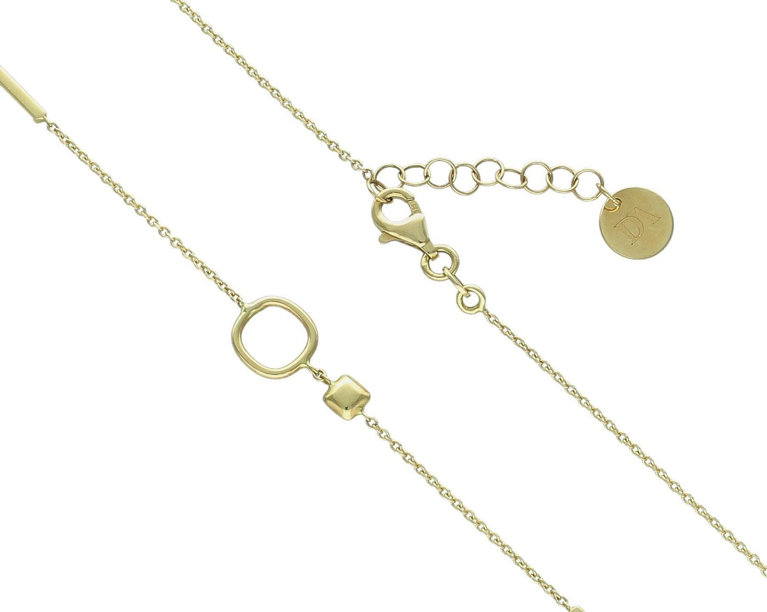 Naszyjnik złoty celebrytka pr 585, E0OR022208064501 Złoty naszyjnik 585 celebrytka. Niezwykły blask szlachetnego kruszcu zamknięty w wyjątkowej formie. Subtelny kontur elementów ozdobnych1.jpg