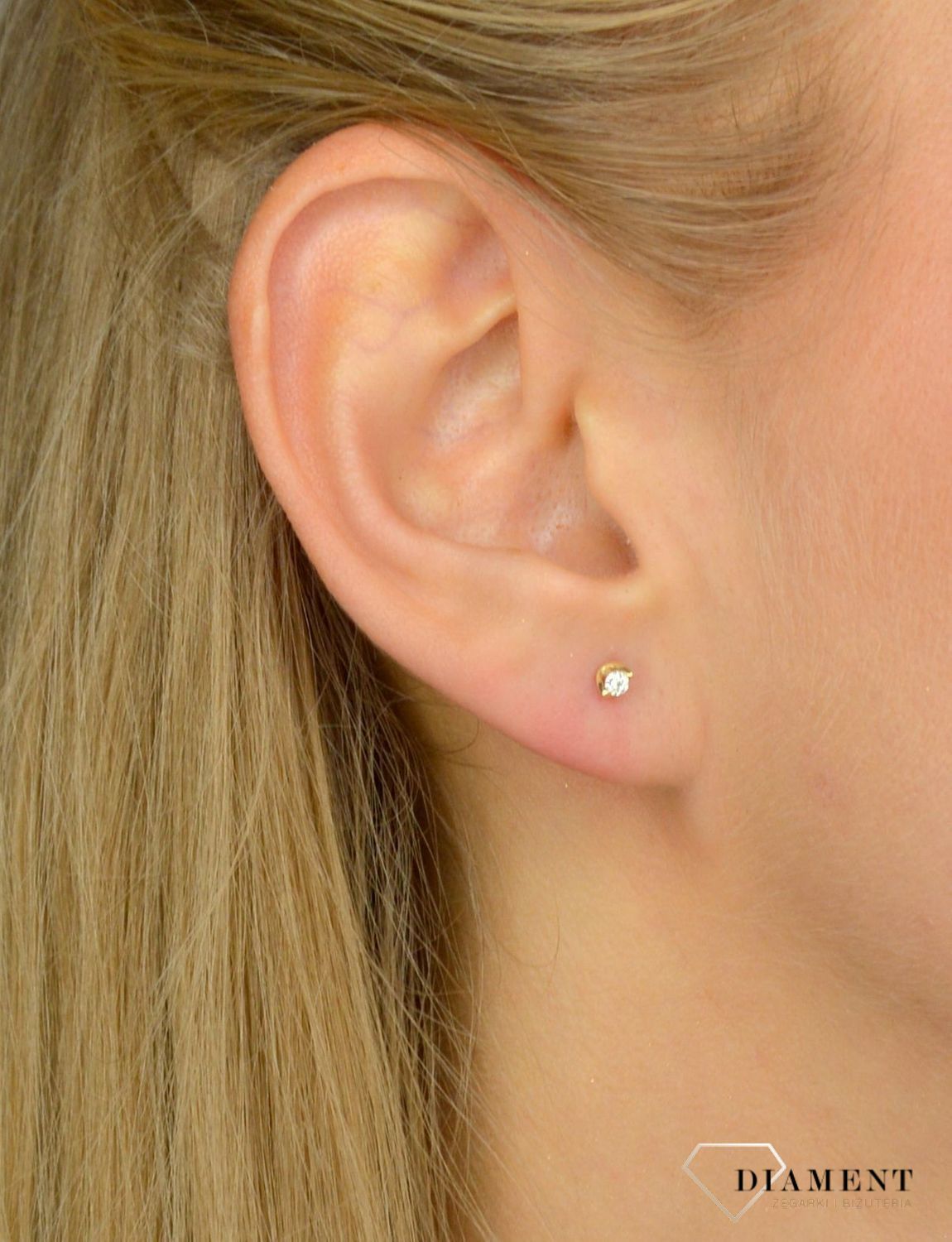 Złote kolczyki DIAMENT diamenty 0,05ct E2038W05.jpg