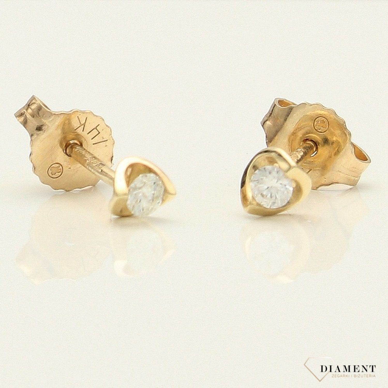 Złote kolczyki DIAMENT diamenty 0,10 ct E2038W10-18.jpg
