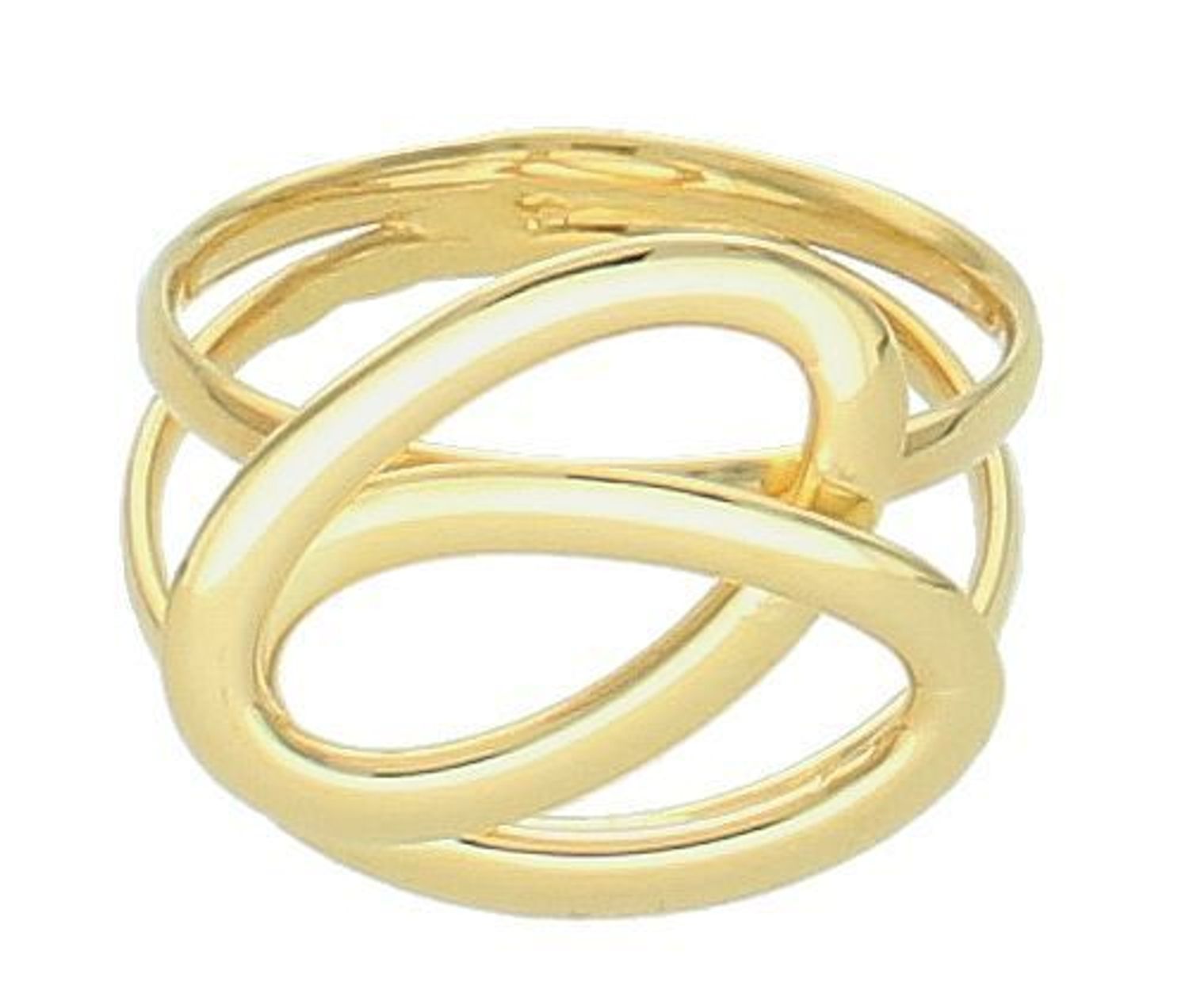 Pierścionek złoty pleciony pr 585, E9SOSWINGA011 Piękny pierścionek marki Dall’Acqua wykonany z wysokiej jakości złota próby 585. Ponadczasowy wzór inspirowany ikonami sztuki1.jpg