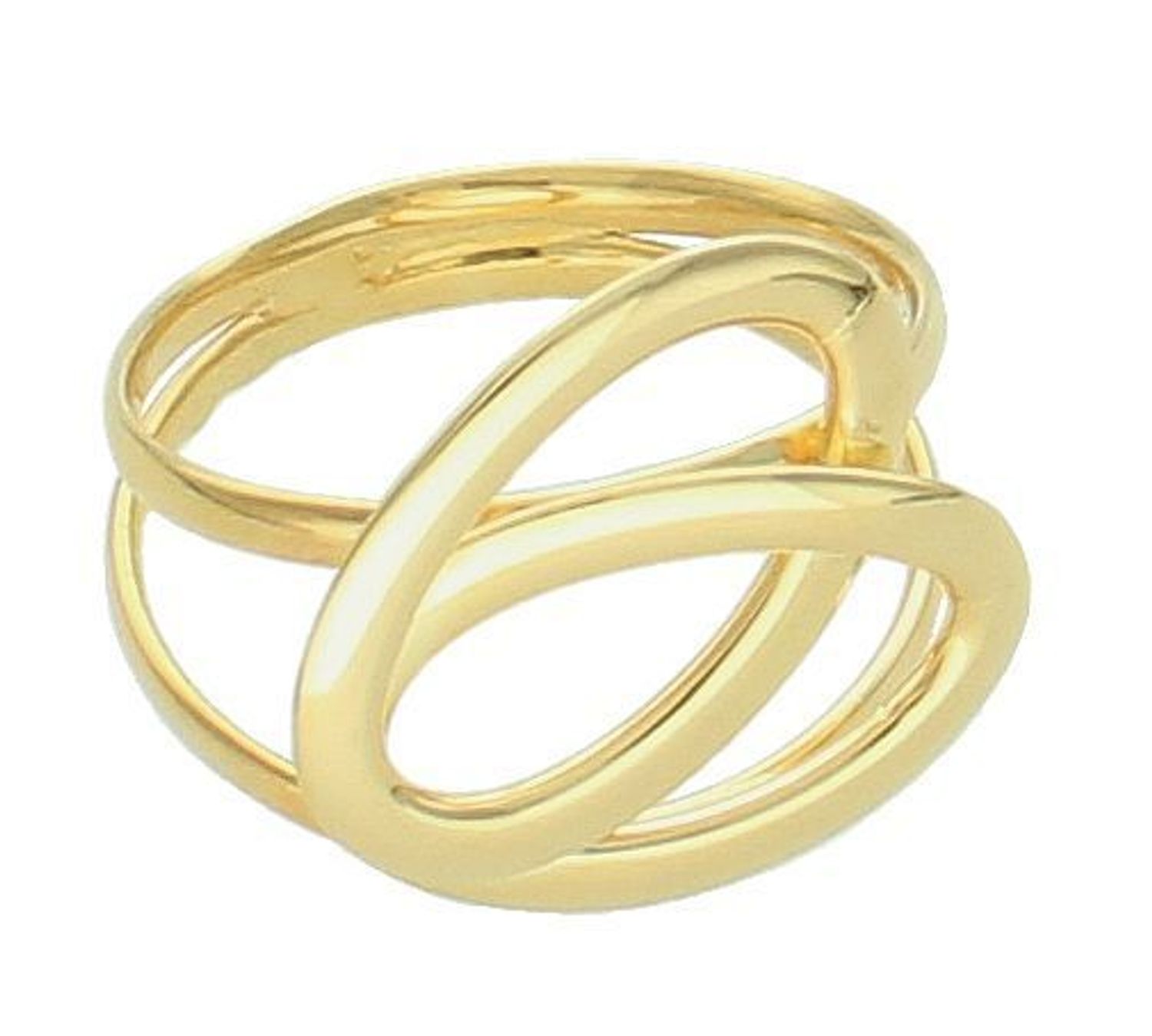 Pierścionek złoty pleciony pr 585, E9SOSWINGA011 Piękny pierścionek marki Dall’Acqua wykonany z wysokiej jakości złota próby 585. Ponadczasowy wzór inspirowany ikonami sztuki1.jpg