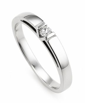 Luksusowy złoty pierścionek zaręczynowy 585 z diamentem 0,12 ct – „Magiczna chwila” EA508266, białe.jpg