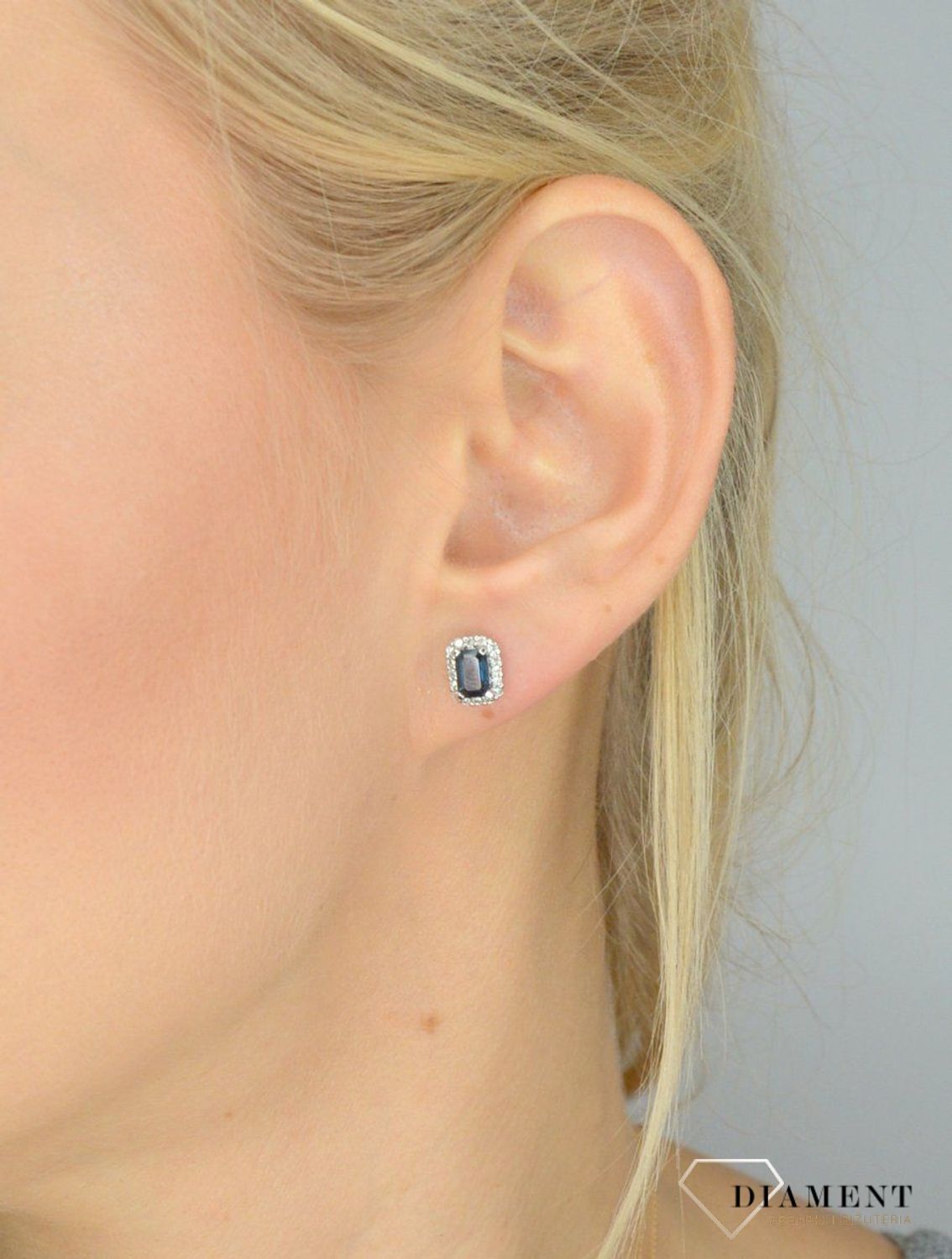 Kolczyki złote DIAMENT szafir diamenty 0660011398.jpg