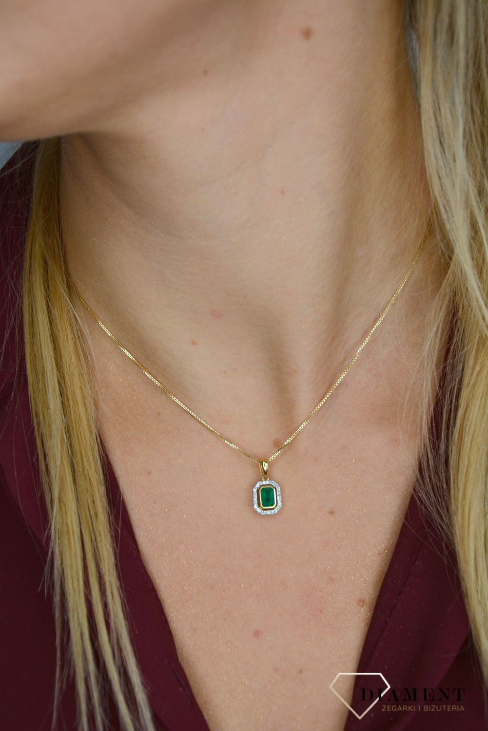 Zawieszka złota z brylantem EA555892 złota zawieszka zawieszka z brylantem. Złota zawieszka z brylantam.jpg