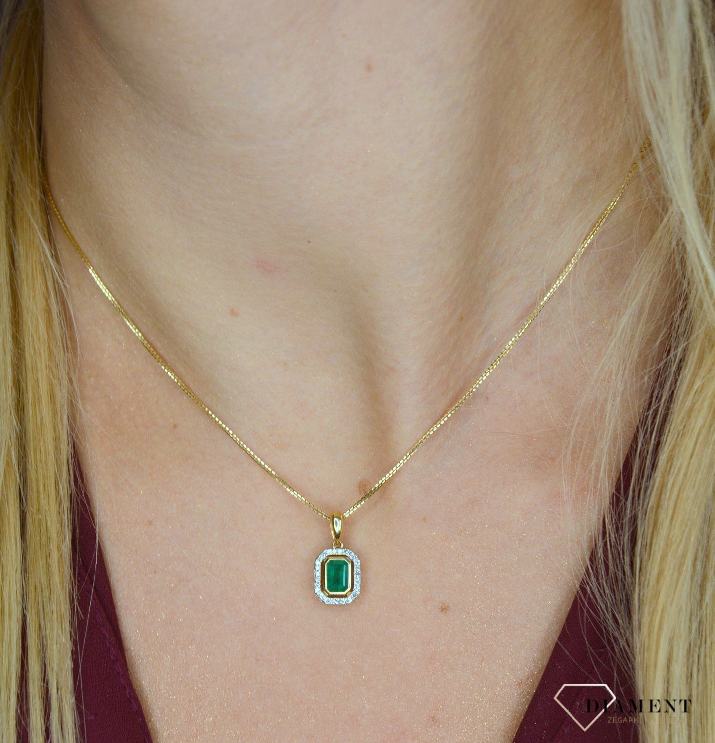 Zawieszka złota z brylantem EA555892 złota zawieszka zawieszka z brylantem. Złota zawieszka z brylantam.jpg