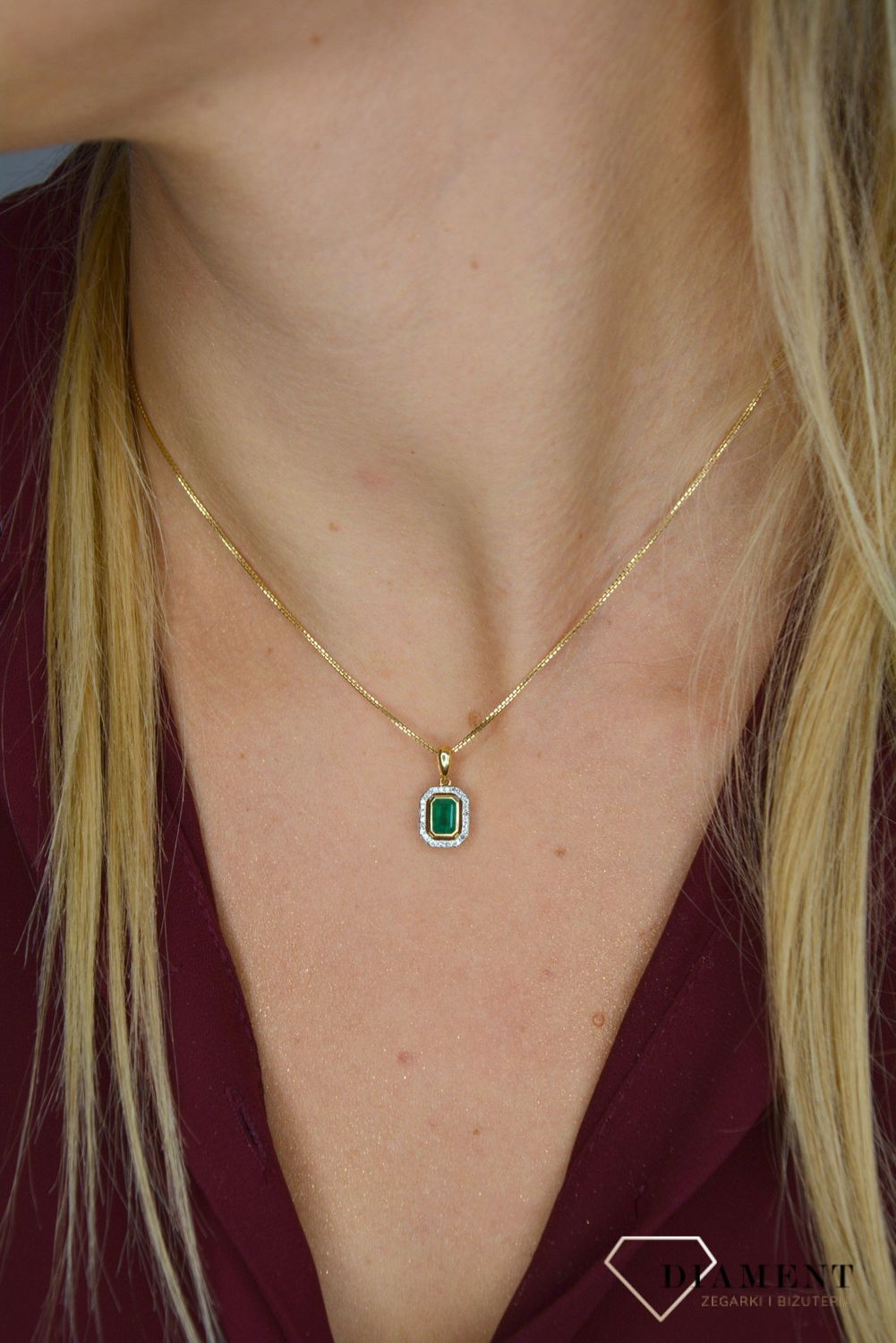 Zawieszka złota z brylantem EA555892 złota zawieszka zawieszka z brylantem. Złota zawieszka z brylantam.jpg