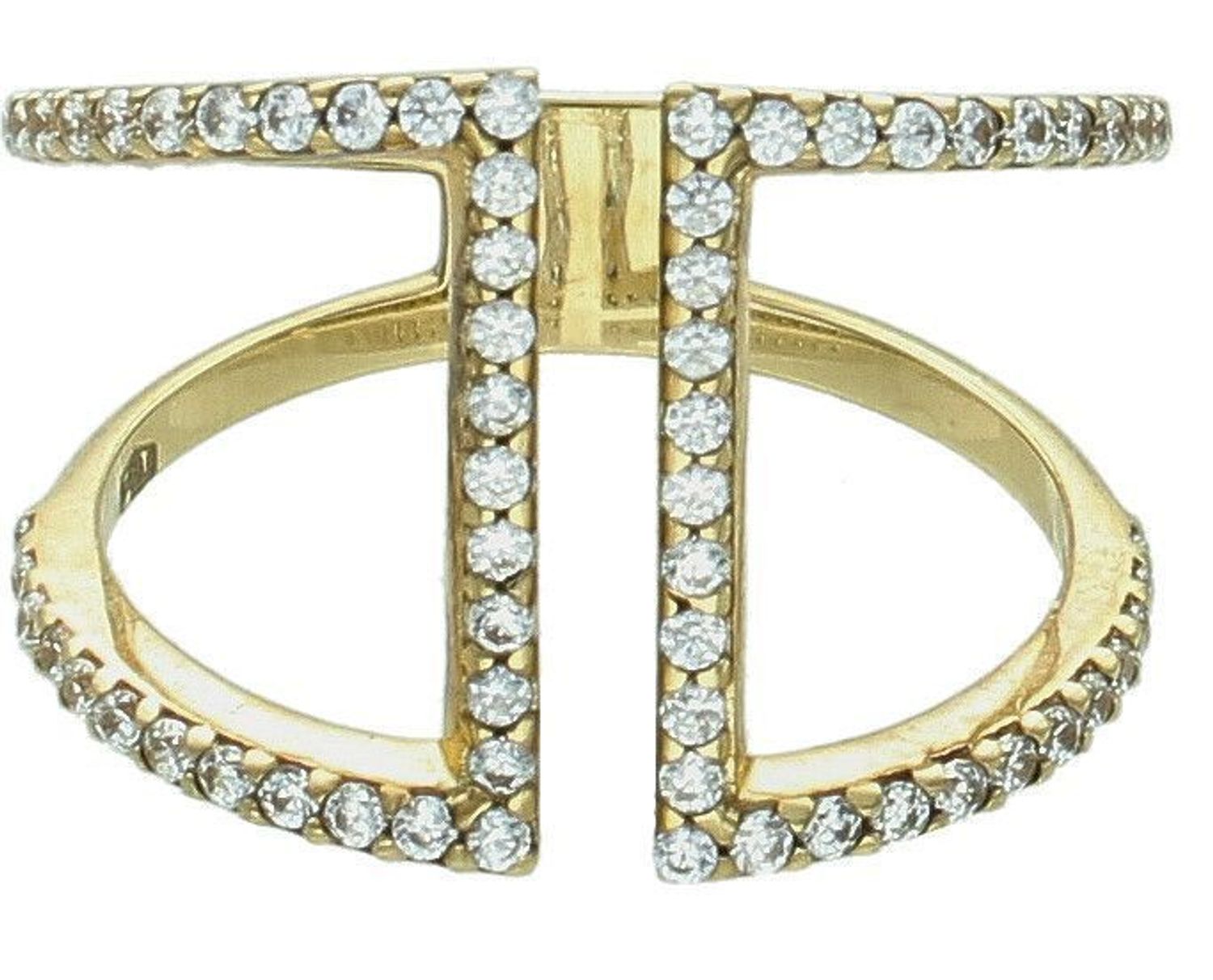 Złoty pierścionek damski 333 z cyrkoniami rozmiar 16 EB11286-333.jpg