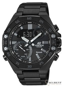 Zegarek męski Casio Edifice Smartwatch 📲z funkcją bluetooth na czarnej bransolecie. ECB-10DC-1A.jpg