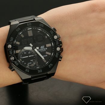 Zegarek męski Casio Edifice Smartwatch 📲z funkcją bluetooth na czarnej bransolecie. Zegarek do pływania⌚ (1).jpg