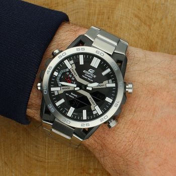 Casio Edifice ECB-2000D-1AEF - zegarek solarny Bluetooth stalowy 100M.jpg