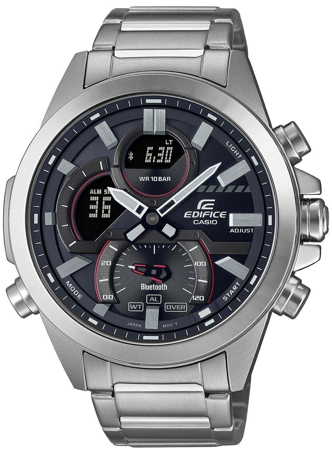 Zegarek męski Casio EDIFICE Bluetooth Premium Schedule Timer Sapphire ECB-30D-1AEF🕦to zegarek wykonany wysokiej jakości materiałów i wyposażony w rozbudowane funkcje.🕦Wszystko to w połączeniu z wysoką 1.jpg