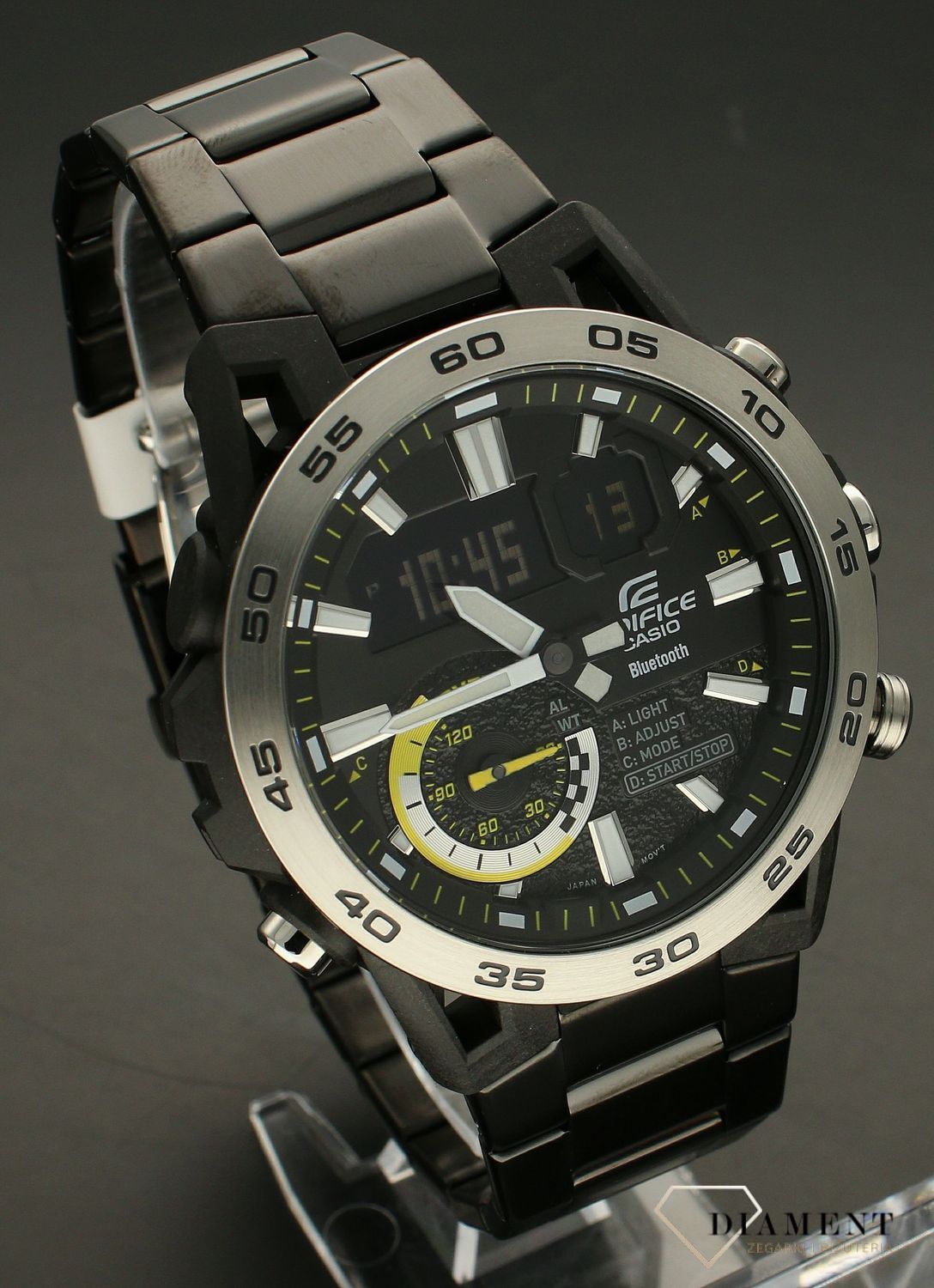 Zegarek męski Casio EDIFICE SOSPENSIONE ECB-40DC-1AEF. Zegarek męski Casio Ediface. Męski zegarek z bluetooth. Casio męski zegarek smartwatch.Zegarek męski smartwatch na prezent..jpg