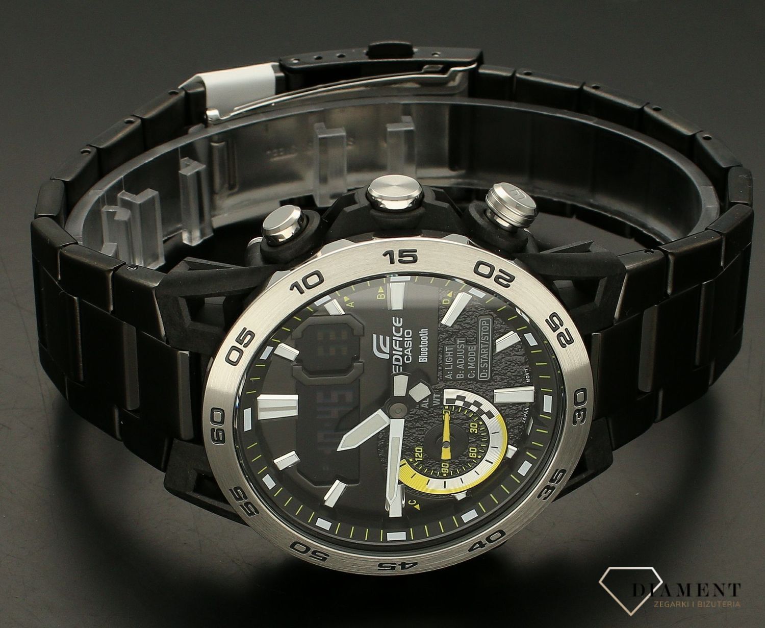 Zegarek męski Casio EDIFICE SOSPENSIONE ECB-40DC-1AEF. Zegarek męski Casio Ediface. Męski zegarek z bluetooth. Casio męski zegarek smartwatch.Zegarek męski smartwatch na prezent..jpg