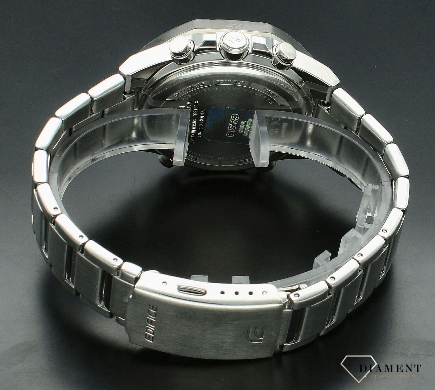 Zegarek męski Casio Edifice Racing Multicolor Solar ECB-950DB-1AEF. Zegarek solarny. Zegarek łączący się z telefonem. Zegarek Edifice Casio na prezent. Zegarek na bransolecie dla mężczyzny..jpg