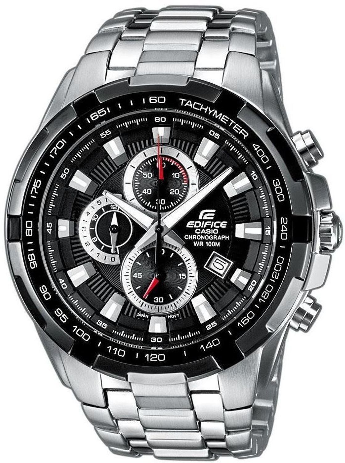 Casio Edifice – sportowe zegarki męskie, wodoszczelność 100m, chronograf, stal.jpg
