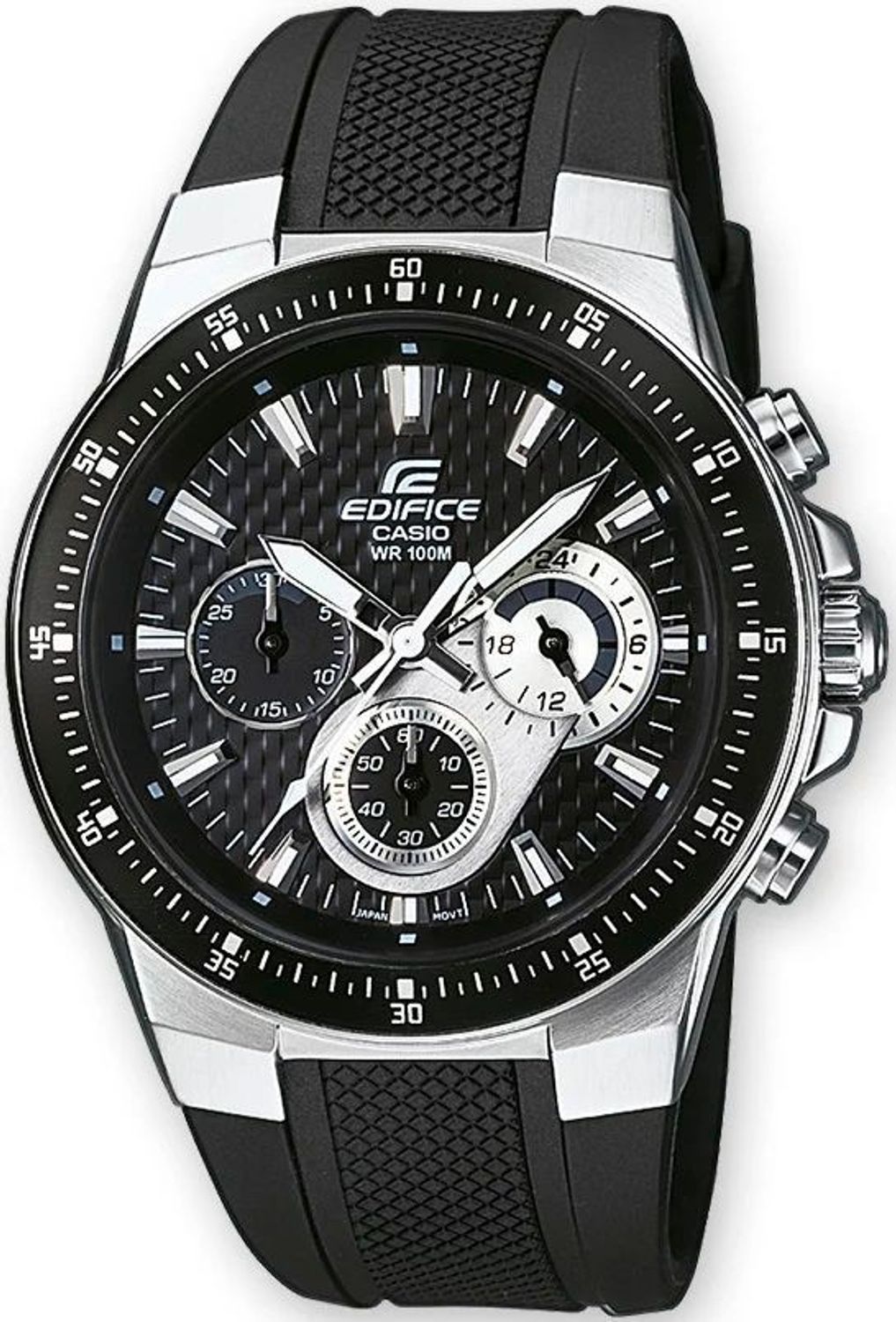 Zegarek męski EDIFICE Casio EF-552-1AVEF na gumowym pasku.jpg