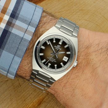 Zegarek Casio Edifice – Męski zegarek kwarcowy ze sstalową bransoletą i brązową tarczą (4).jpg