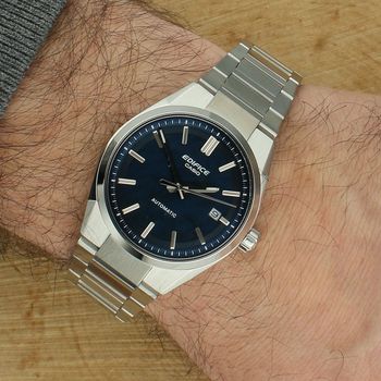 Casio Edifice EFK-110D-2AER Automatic męski zegarek niebieska tarcza szafir stal 100m srebrny.jpg