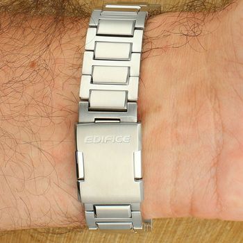 Zegarek męski Casio EDIFICE Automatic EFK-200D-4AER Red Dial 38 mm zapięcie.jpg