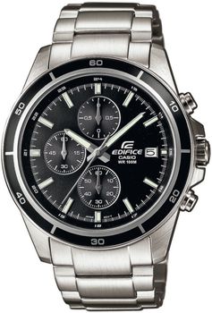 Zegarek Męski Casio Edifice Chronograph EFR-526D-1AVUEF – Czarna Tarcza, Stalowa Bransoleta.jpg