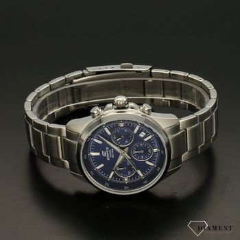 Zegarek męski Casio EFR-527D-2AVUEF. Zegarek męski Casio na bransolecie z niebieską tarczą ⌚  (4).jpg