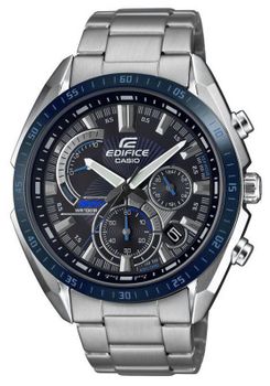 Zegarek męski Casio ⏰ na bransolecie z niebieską tarczą i datownikiem. EFR-570DB-1BV.jpg