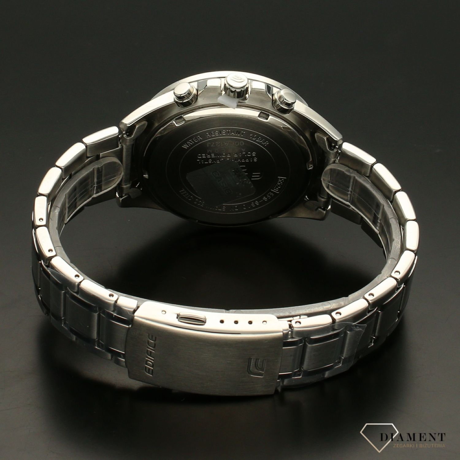 Zegarek męski CASIO Edifice  EFS-S510D-2AVUEF  Zegarek męski Casio EDIFICE stalowej bransolecie z czarno-czerwoną tarczą i wyświetlaczem. ⌚ Idealny na prezent dla mężczyzny 🎁 Zegarek z grawerem (1).jpg