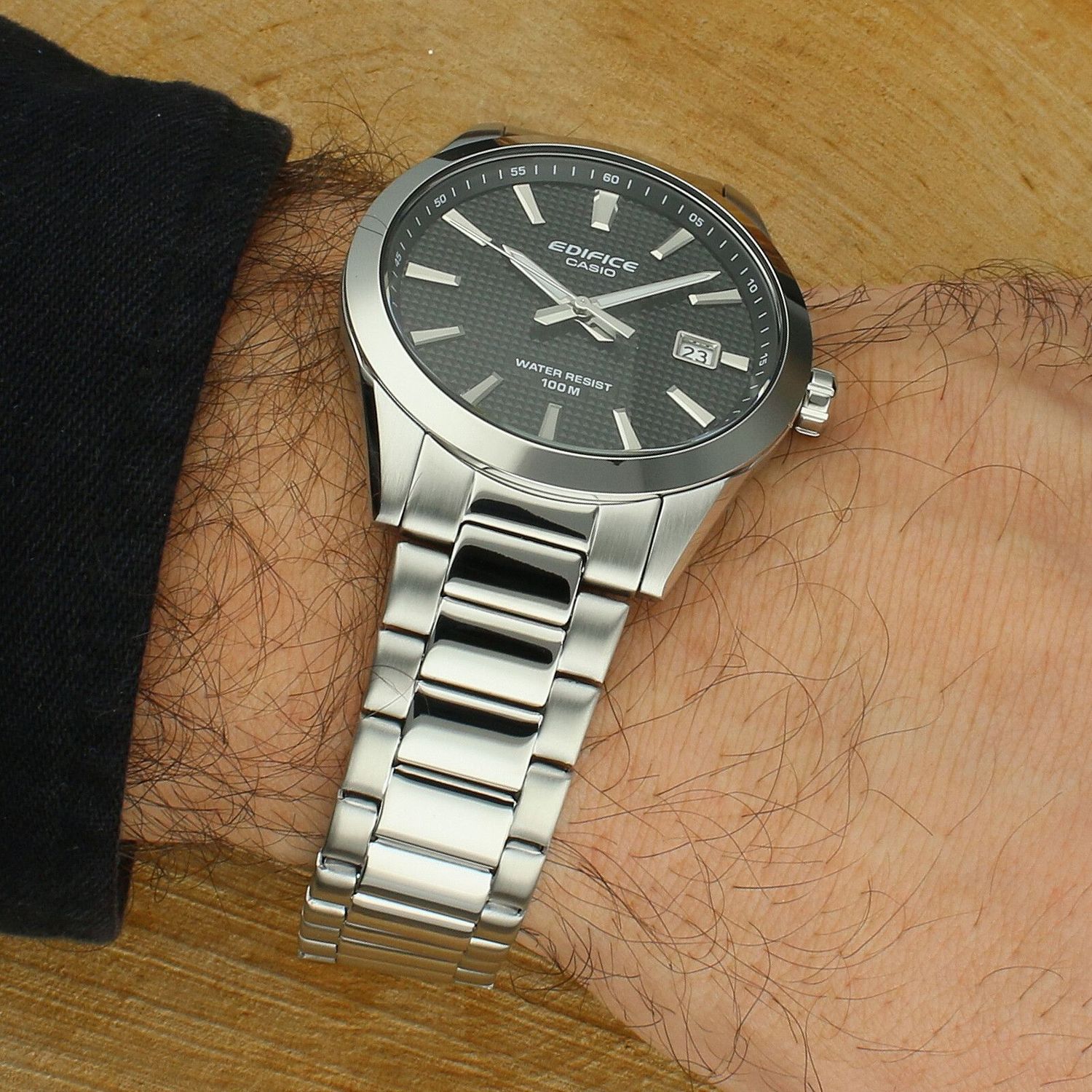 Zegarek męski Casio EDIFICE EFV-160D-1AVEF – stal nierdzewna, analogowy, WR 100M.jpg