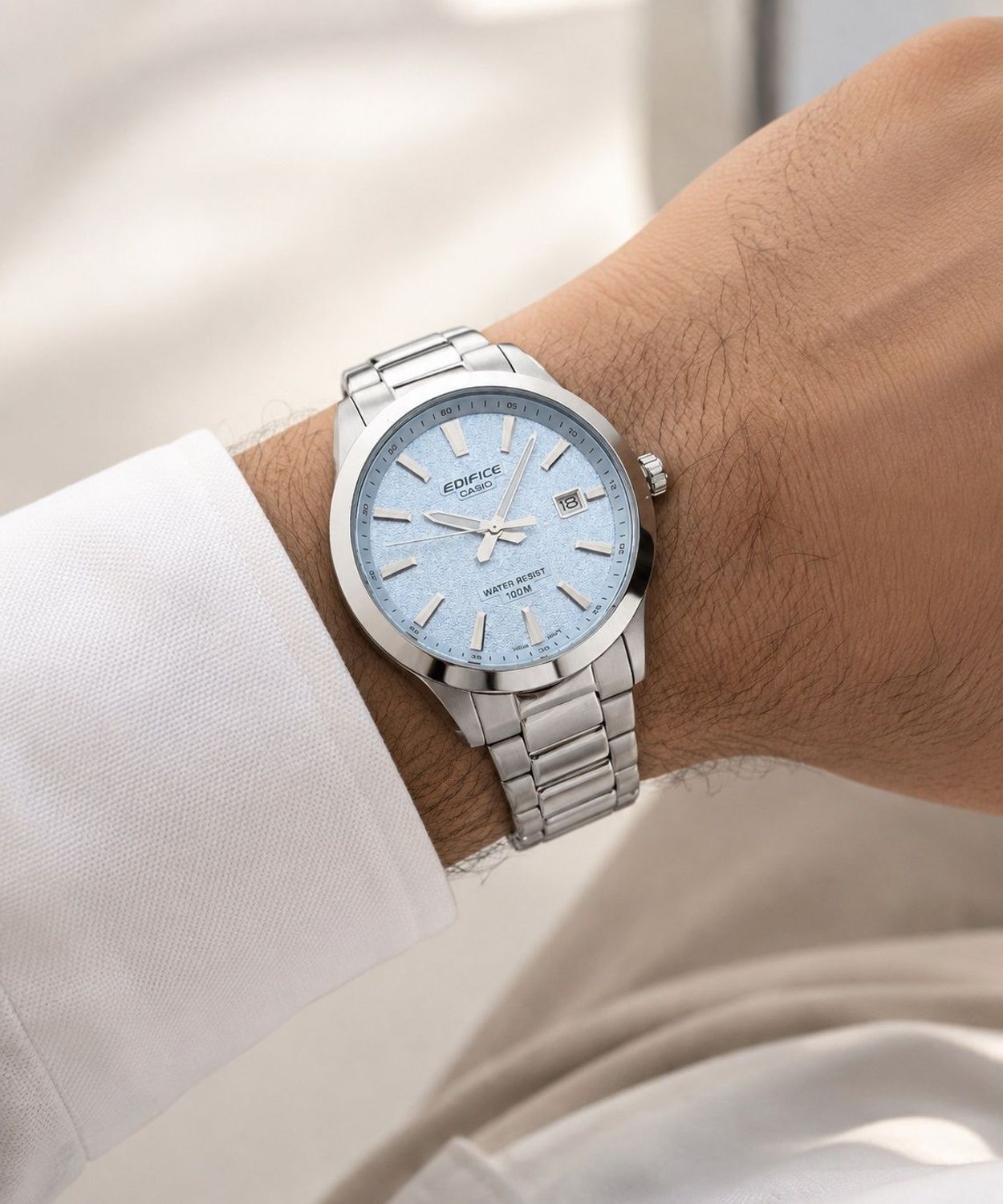Zegarek Casio EDIFICE EFV-160D-2BVEF – zegarek męski z niebieską tarczą blue.jpg