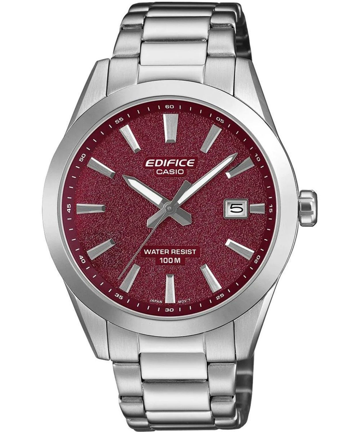 Zegarek męski Casio EDIFICE EFV-160D-4AVEF czerwony stalowy 40 mm.jpg
