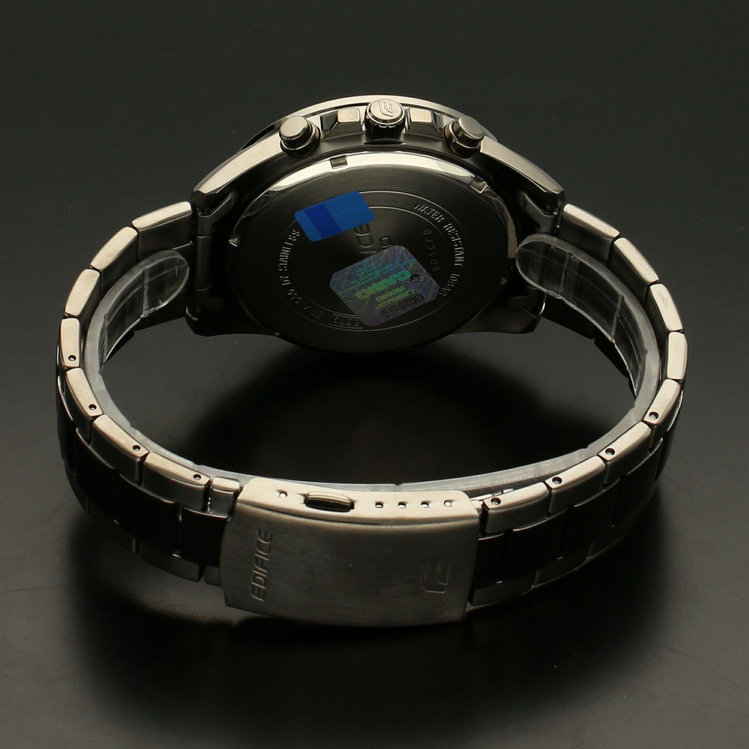 Zegarek męski CASIO Edifice  EFV-550GY-8AVUEF  Zegarek męski Casio EDIFICE stalowej bransolecie z czarno-czerwoną tarczą i wyświetlaczem. ⌚ Idealny na prezent dla mężczyzny 🎁 Zegarek z grawerem (1).jpg