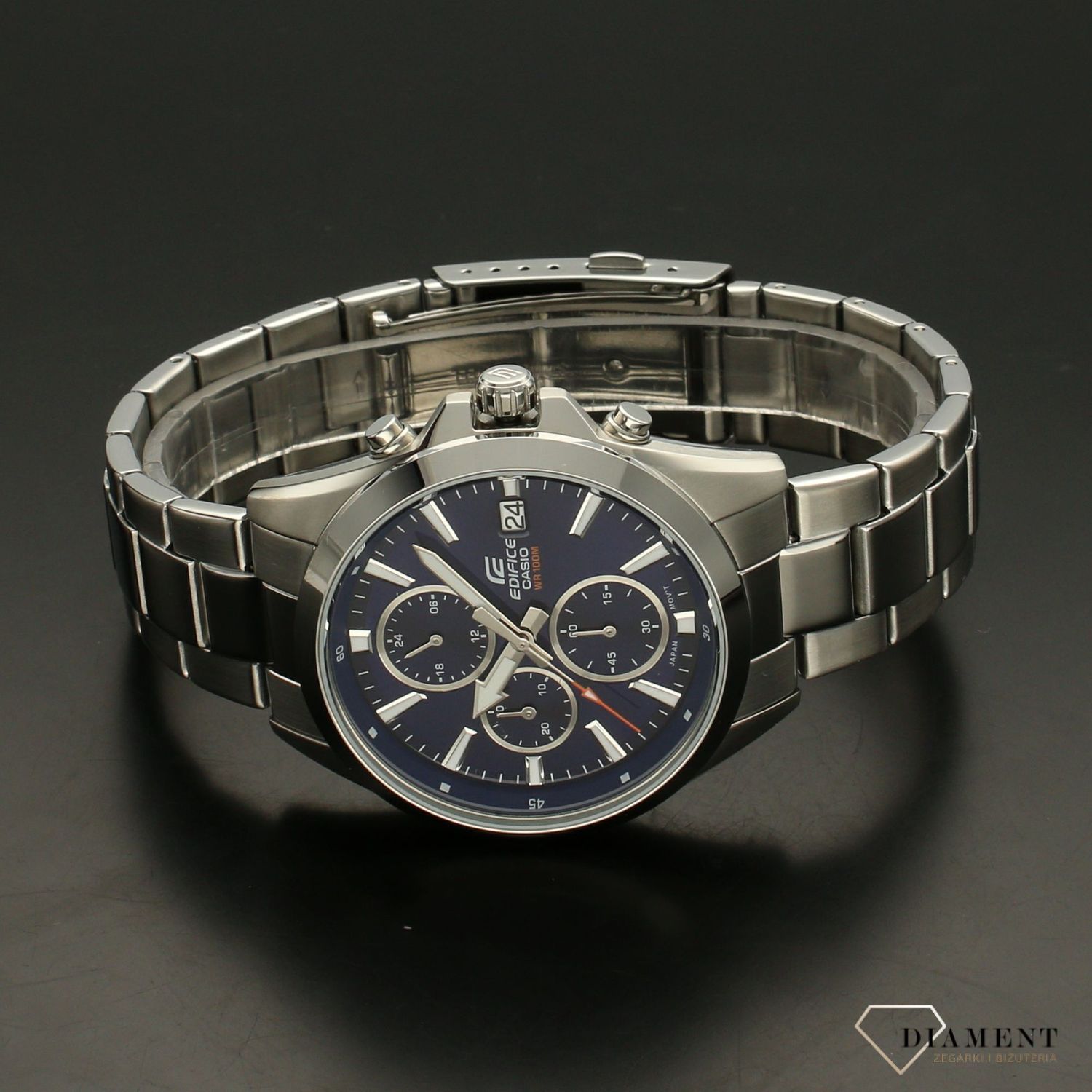 Zegarek męski CASIO Edifice EFV-560D-2AVUEF na bransolecie.jpg